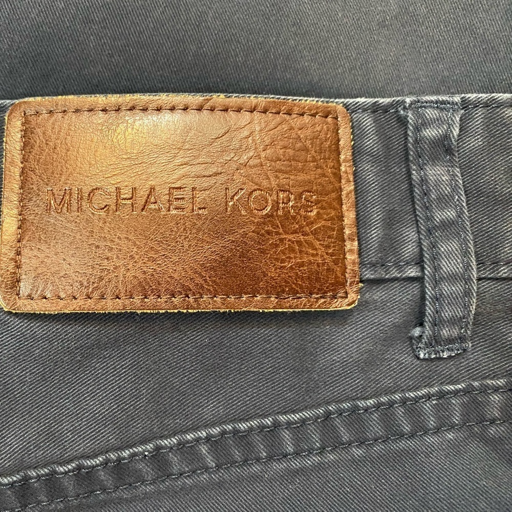 Michael Kors Men’s Parker Slim Fit Navy Twill Pants Sz 32/32 EUC - Picture 12 of 12